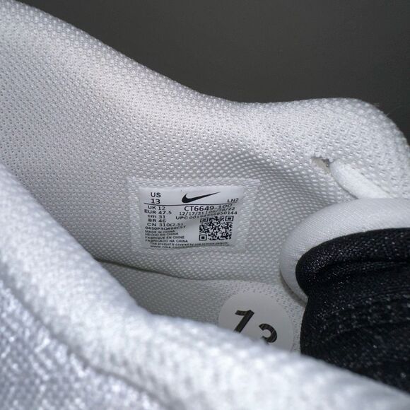 ✅ New Nike Alpha Menace Pro 3 Men's Size 13 White Mid Cut Football Cleats - Picture 7 of 7